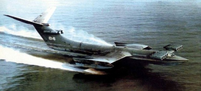 The KM Ground Effect Aircraft. Photo - Russian Navy (unattributed photographer)