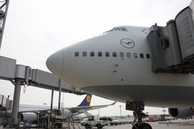 A 747 on the ground in Frankfurt