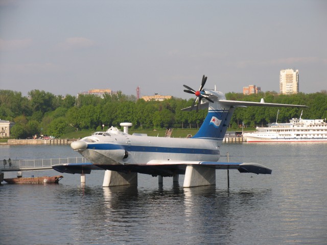 An A-90 sitting, displayed, on the Volga river. Photo - Mike1979 Russia