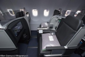 A row of two Mint seats on JetBlue