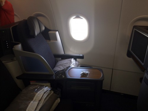 My seat during the flight - Photo: