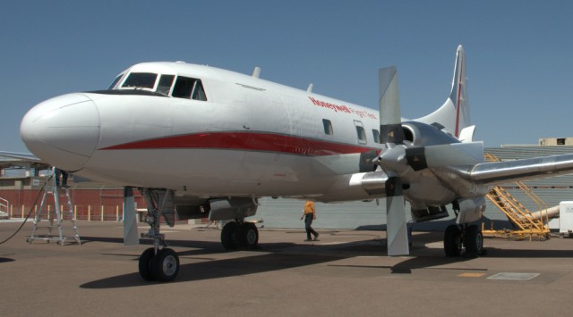 N580HW, Honeywell Aero's CV-580. Photo Credit: JL Johnson | Airline Reporter