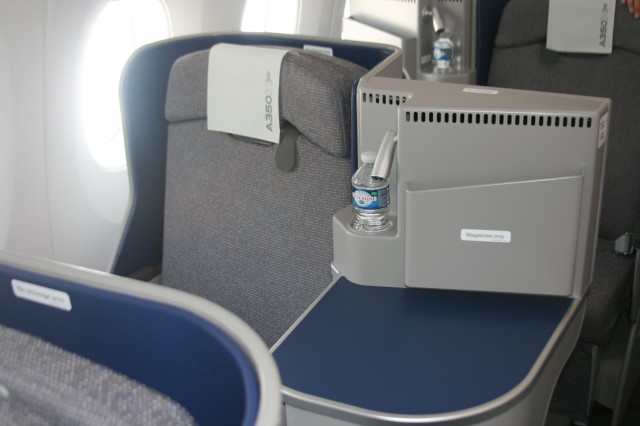 Interior mock-product on the Airbus A350 - Photo: Owen Zupp