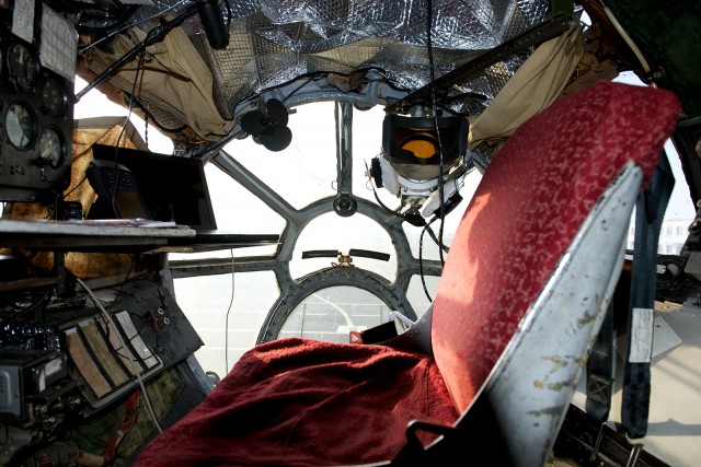 The, glazed, navigator's station of an AN-12. Photo - Bernie Leighton | AirlineReporter.com