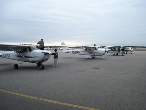 Row of Cessnas - Photo Graeme J W Smith