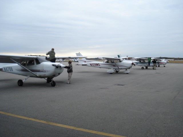 Row of Cessnas  - Photo Graeme J W Smith