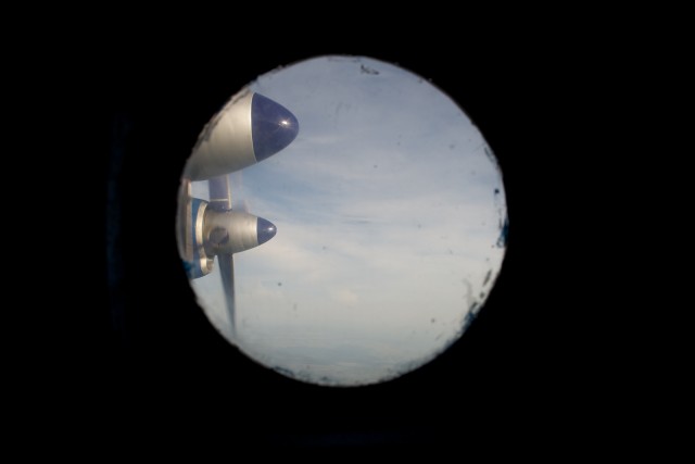 A View out the window of an AN-12. Photo - Bernie Leighton | AirlineReporter.com 