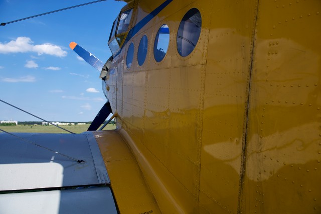 Boarding a different AN-2, I could never get a shot of that one as I was told to always keep moving near that airframe. Photo - Bernie Leighton | AirlineReporter.com 