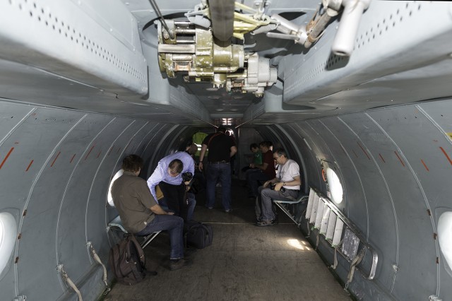 The, spartan, cargo hold of an AN-26. Love the plywood floor. Photo - Bernie Leighton | AirlineReporter