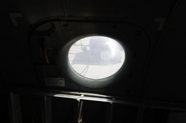 One of four whole windows on an AN-26. Allowing for some view. Photo - Bernie Leighton | AirlineReporter