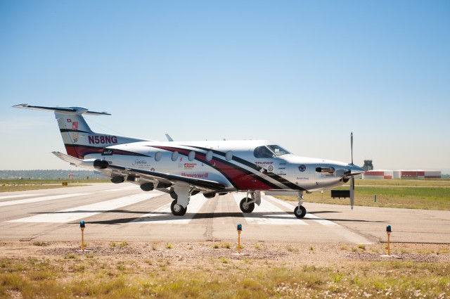 The Pilatus PC-12NG that took Amelia & Shane around the world.  Problem free for 108 Flight Hours - Photo: Amelia Rose Earhart