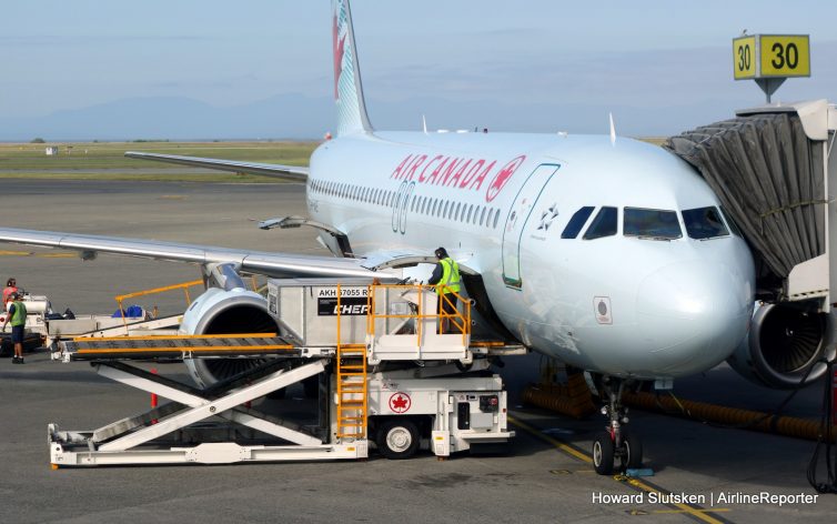 Air Canada uses baggage pods in its Airbus narrow-bodies