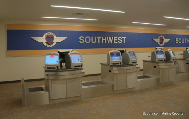 Mock ticketing counter. Looks real to me!