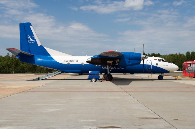 EW-328TG, an AN-26V side-on. Photo - Bernie Leighton | AirlineReporter