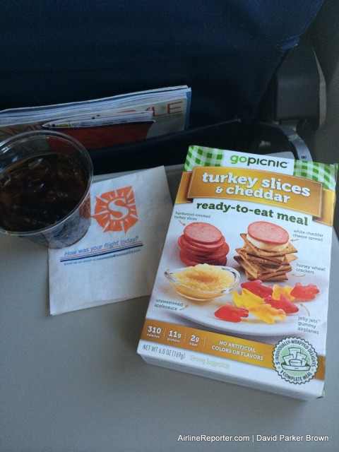Food on the flight. Set me back $6 but was good. 