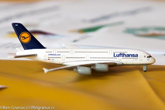 lufthansa toy airplane