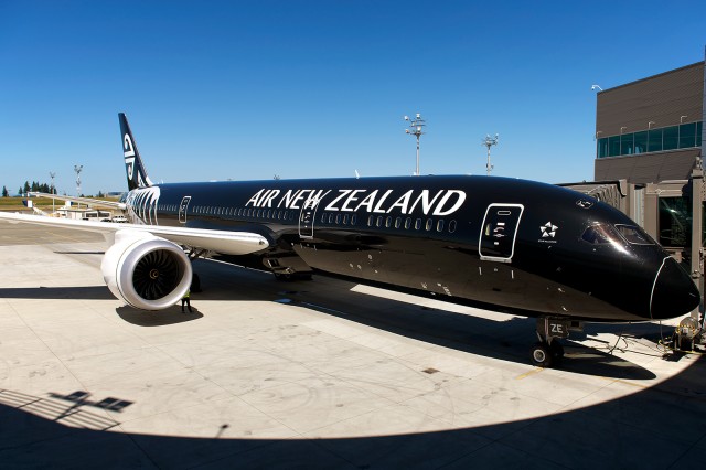 ZK-NZE, Air New Zealand's first 787 at the Everett Delivery Center. Photo - Bernie Leighton | AirlineReporter