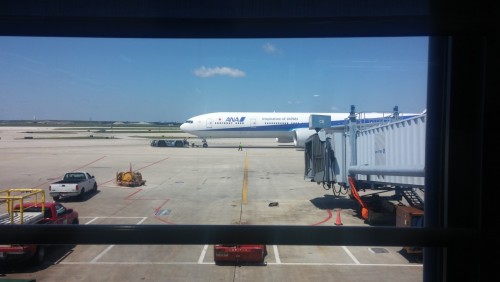 Caught up with an All Nippon Airways Boeing 777-300ER in ORD, before my flight back to STL - Photo: Steven Paduchak