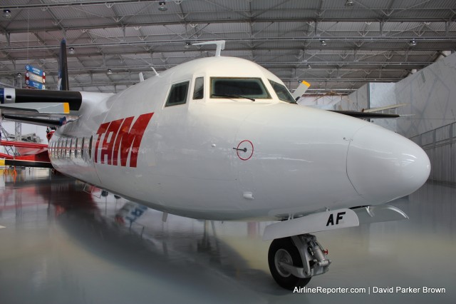 A Fokker F27 Friendship at the TAM Museum