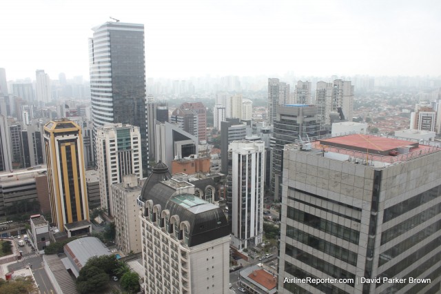 View from my hotel room. Even though Sao Paulo has more helicopters per square mile than anywhere in the world, I didn't see one!