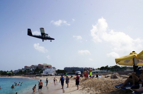 The planes come big and small. A WinAir Twin Otter comes in - Photo: Julian Cordle