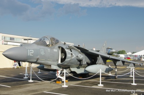 Harrier sitting at the Museum of Flight