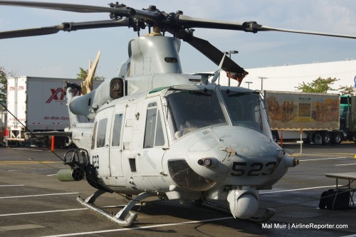 Helicopter on displace at Marine Week