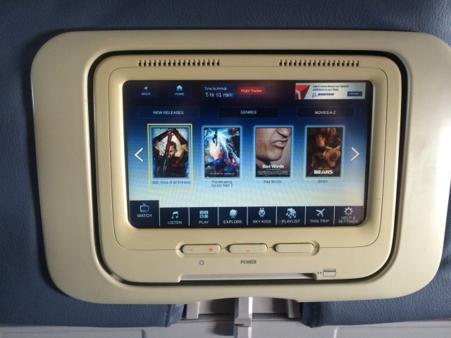 The IFE options are not to many, but it does provides some entertainment for a few hours