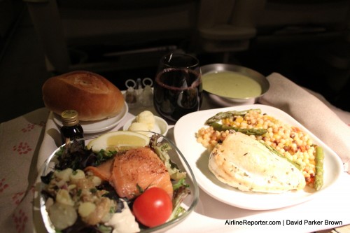 The TAM 777-300ER sitting at JFK. The view is from the Admiral's Club