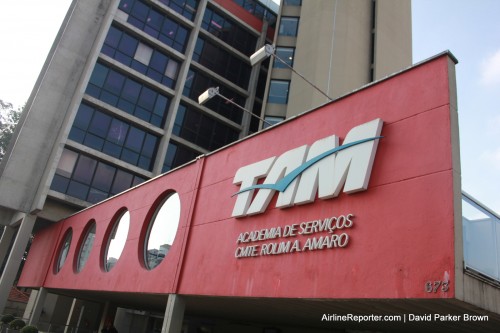 The outside of TAM's training facility located in Sao Paulo