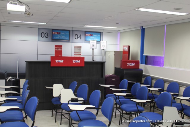 The ticket counter and gate agent training for TAM Airlines