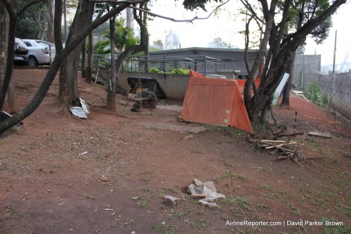 The jungle survival training area for TAM Airlines