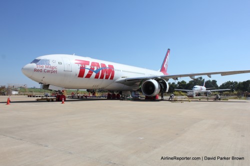 This Airbus A330 is being prepped for a new home