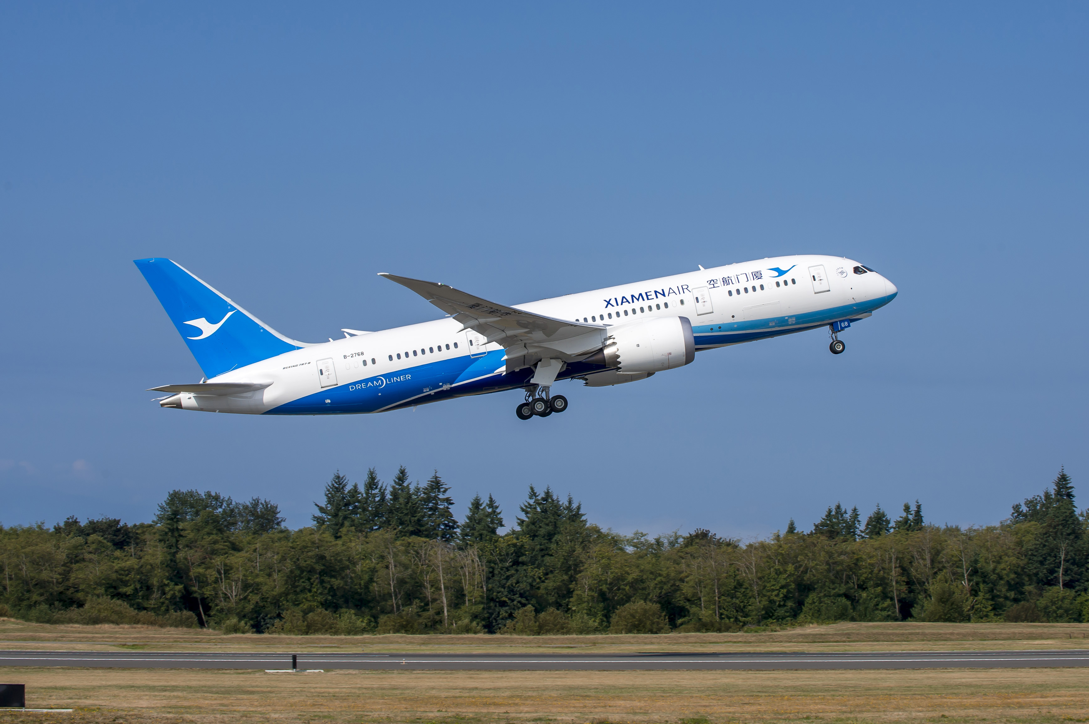 Xiamen's first Boeing 787 conducting test flights at Paine Field - Photo: The Boeing Company