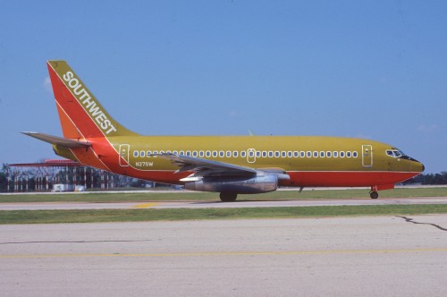 Southwest's first livery as seen on this 737-200 - Photo: Aero Icarus | Flickr CC