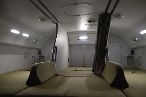 Flight attendant crew rest on an Air Canada Boeing 787 - Photo: Howard Slutsken | Airways News