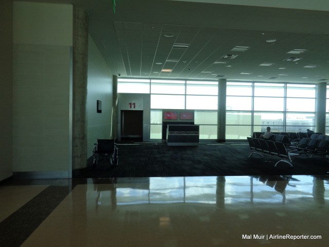One of the two new Virgin America gates at Dallas Love Field