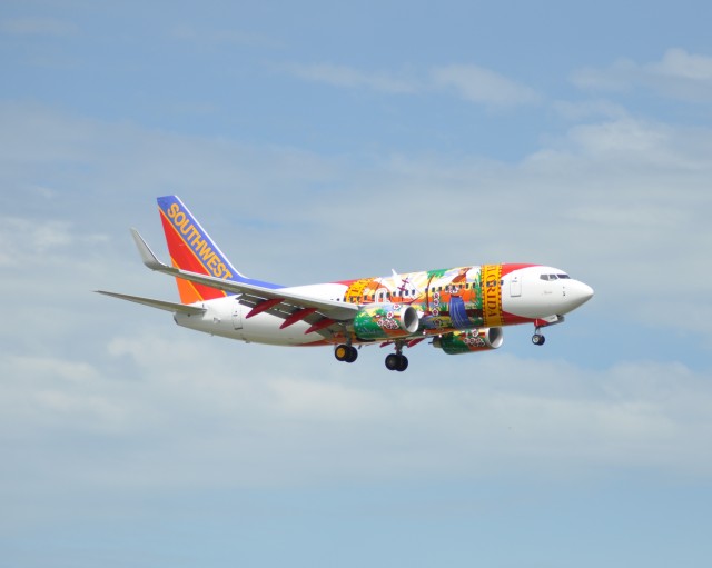 Southwest's Florida One shows the states seal on the front of the plane - Photo: JL Johnson