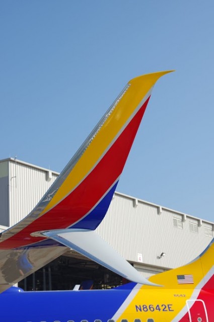 A close up of the Scimitar Winglet in new livery - Photo: Mal Muir