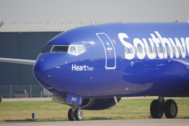 A close up of Heart 2's nose in new livery - Photo: Mal Muir