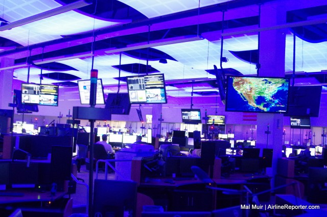 The Southwest Airlines NOC with screens showing Airline Operations