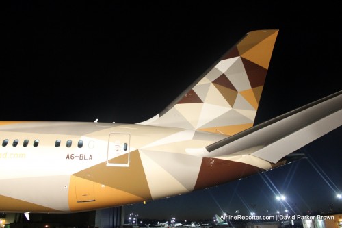 The tail is a dramtic departure for Etihad