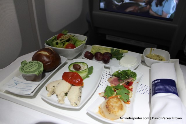The first course served on the way to Frankfurt