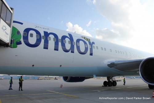 My Condor Boeing 767-300ER on the ground at Frankfurt