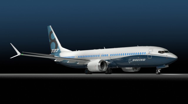 Rendering of Boeing 737 MAX 200 airframe - Image: Boeing