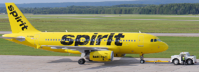 Notice the "Bare Fare" on the engine nacel - Photo: Spirit Airlines
