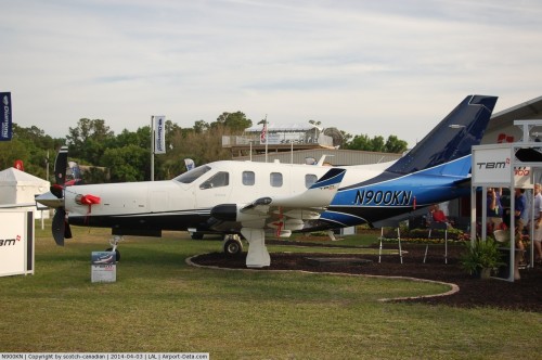 Socata TBM 900 N900KN in better days. Photo: scotch-canadian - www.airport-data.com