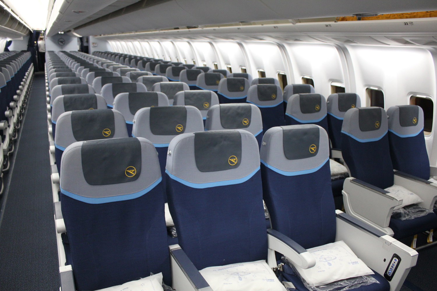 Did you know that Condor Airlines' middle seats on their 767s are abou...