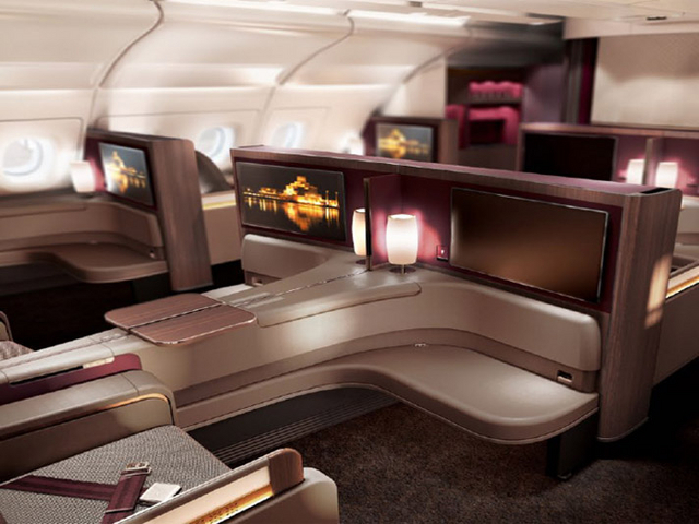 Photo Interior Tour of Qatar Airways' Airbus A380 - AirlineReporter