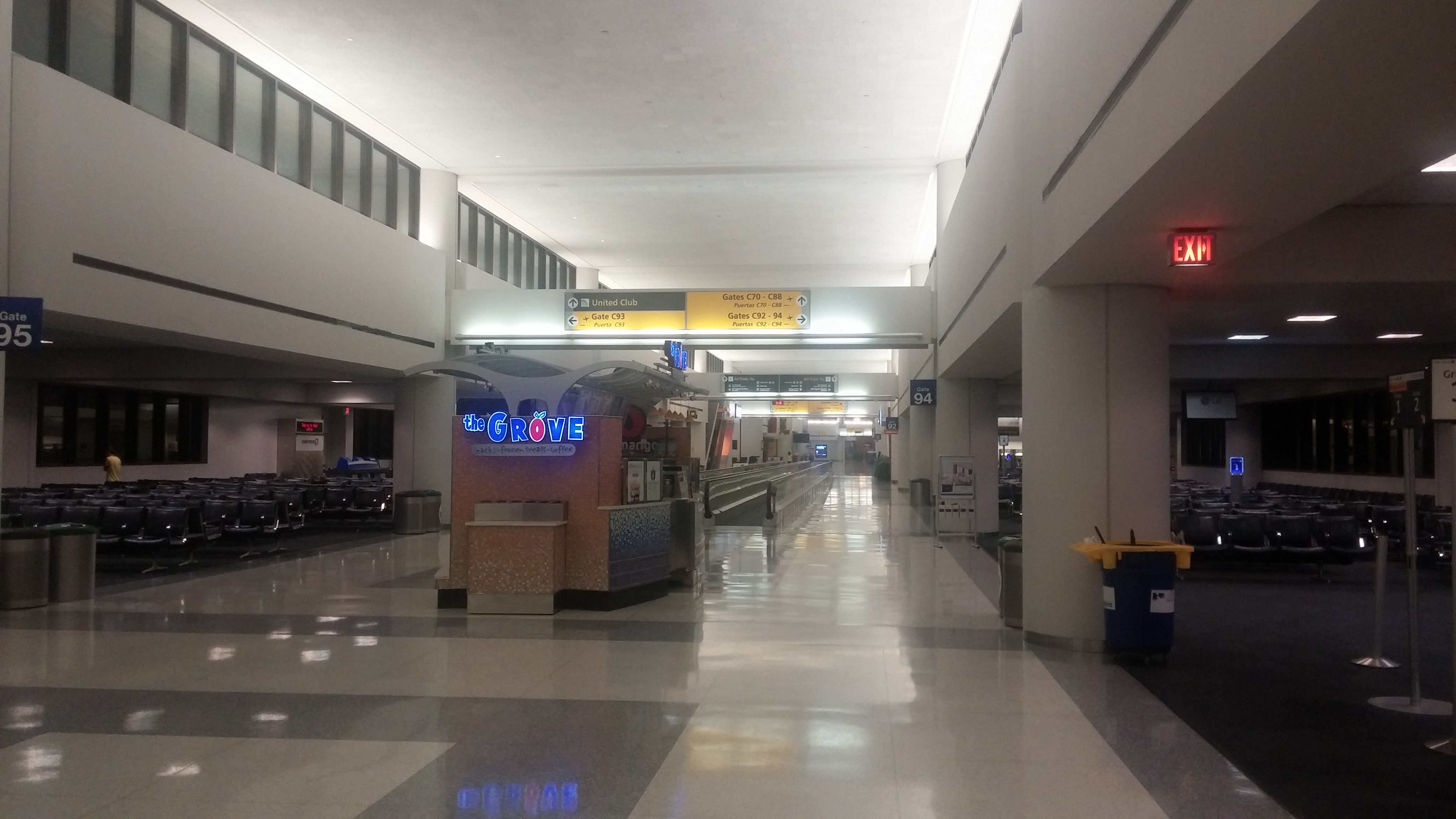 A very empty terminal at EWR - Steven Paduchak